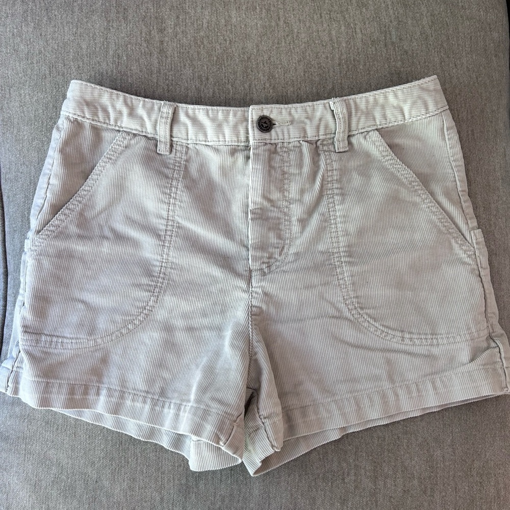 Patagonia Stand Up Light Beige Corduroy Women's Shorts